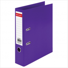 Регистратор PVC Brauberg Extra, двухсторонний, 7,5см, металлическая окантовка, фиолетовый