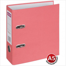 Регистратор картон Attache Colored light, 7,5см, А5, розовый