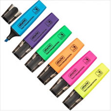 Набор маркеров-текстовыделителей Attache Colored,1-5мм, 6 цветов
