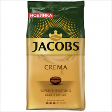 Кофе зерновой Jacobs Crema, 1кг, пакет