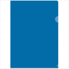 Папка-уголок А4 OfficeSpaсe 100мкм, синий
