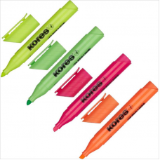 Набор маркеров-текстовыделителей Kores 36040, 1-5мм, 4 цвета