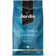 Кофе зерновой Jardin Colombia supremo, 1кг, пакет