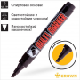 Маркер перманентный Crown Multi Marker Chisel  CPM-800CH, скошенный наконечник, 5мм, черный