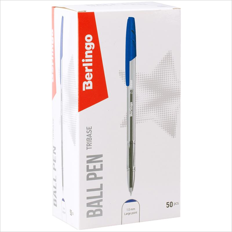 Ручка шариковая Berlingo Tribase CBp_10902 1мм, синий