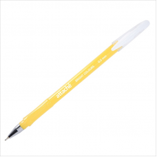 Ручка шариковая Attache Bright Colors 0,7мм, линия 0,5мм, желтый корпус, синий