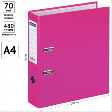 Регистратор PVC OfficeSpace стандарт, 7см, розовый