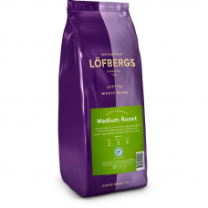 Кофе зерновой Lofbergs Medium Roast 100% арабика, 1кг, пакет