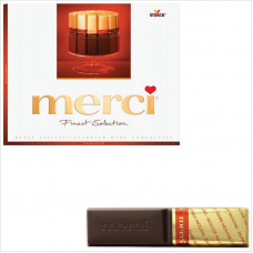 Конфеты шоколадные Merci 015423-35/49/61, ассорти из темного шоколада, 250г