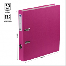 Регистратор PVC OfficeSpace стандарт, 5см, розовый