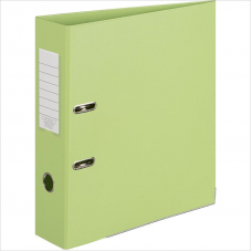 Регистратор PVC Attache Bright colours, 8см, двухсторонний, металлическая окантовка, лайм