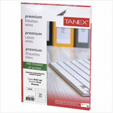 Этикетки самоклеющиеся Tanex TW-2037 70х37,1мм / 24 шт. на листе А4 (50 листов/пач.)
