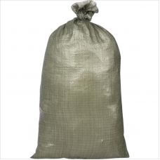 Мешок полипропиленовый тканый, второй сорт,  55х95 см, зеленый, 10шт/уп