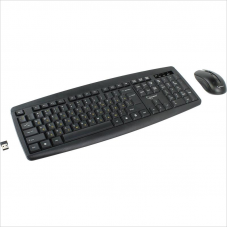 Набор беспроводные клавиатура+мышь Gembird KBS-8000, черный