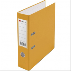 Регистратор PVC Lamark AF0600-YL1, 8см, металлическая окантовка, желтый