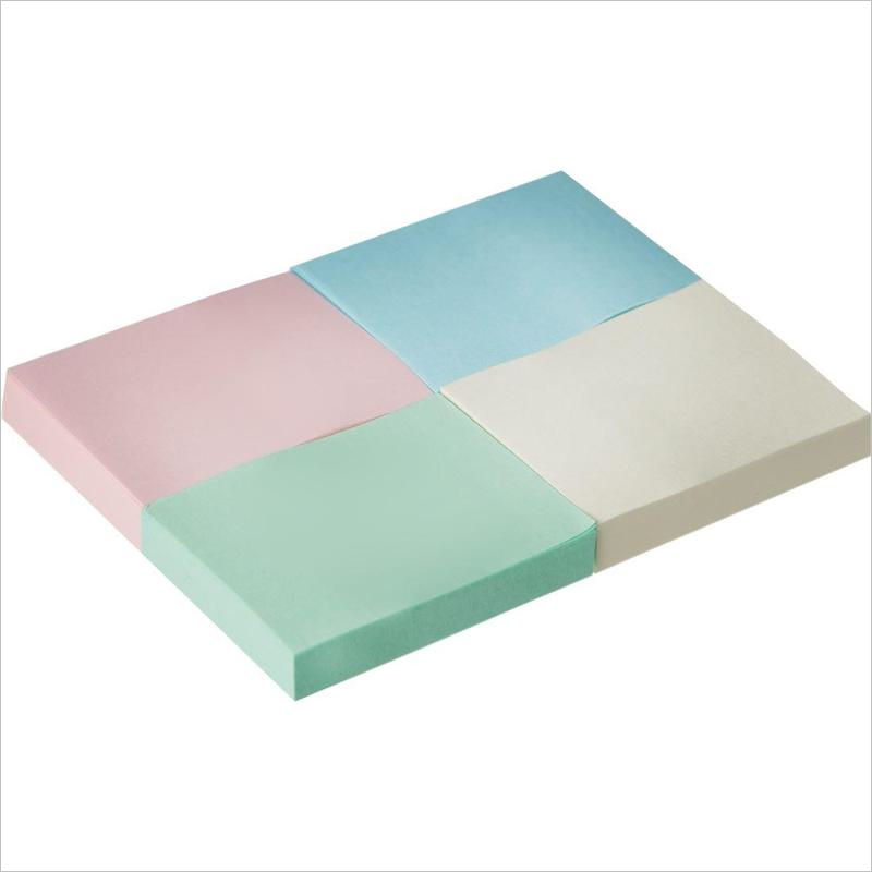 Бумага для заметок с липким слоем 38х51, 4 блока по 100л, пастельные, Attache Bright colours