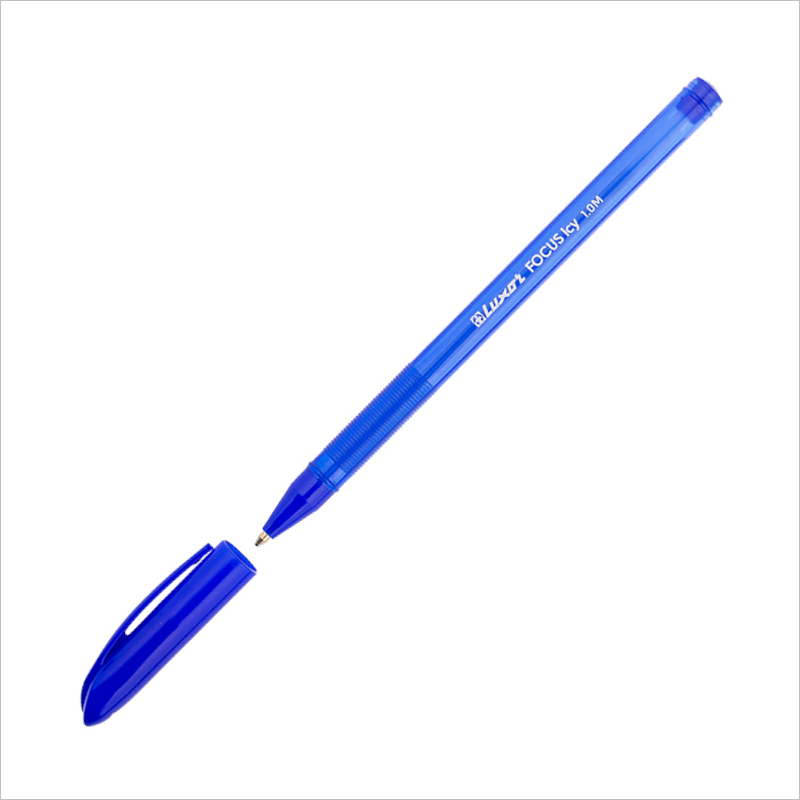 Ручка шариковая Luxor Focus Icy 1762 1,0мм, синий