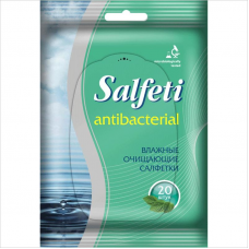 Салфетки влажные антибактериальные Salfeti д/рук, 20шт/уп.