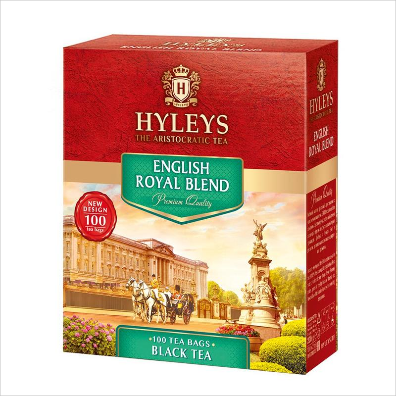 Чай Hyleys Английский Королевский Купаж, черный, 100 пак.
