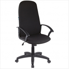 Кресло руководителя Helmi HL-E79 Elegant LT, ткань черная, механизм качания