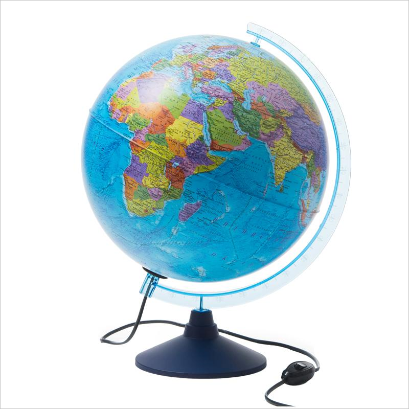 Глобус политический Globen Ке013200227 32см, с подсветкой на круглой подставке
