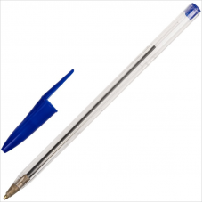 Ручка шариковая Staff Basic Budget BP-02  0,5мм, синий