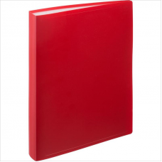 Папка для составления каталогов, Attache 065-100Е, 100 вкл, жесткий пластик, красный