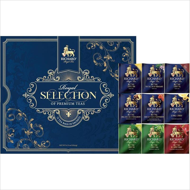 Чай Richard Royal Selection of Premium Teas, набор, 9 видов, 72 пак