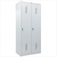 Шкаф для одежды металлический Практик LS-21-80, 1830х500х813, 2 отделения, ключевой замок