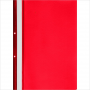 Папка-скоросшиватель с прозрачным верхом А4, с перфорацией, Attache, 150мкм, красный, 10шт/уп