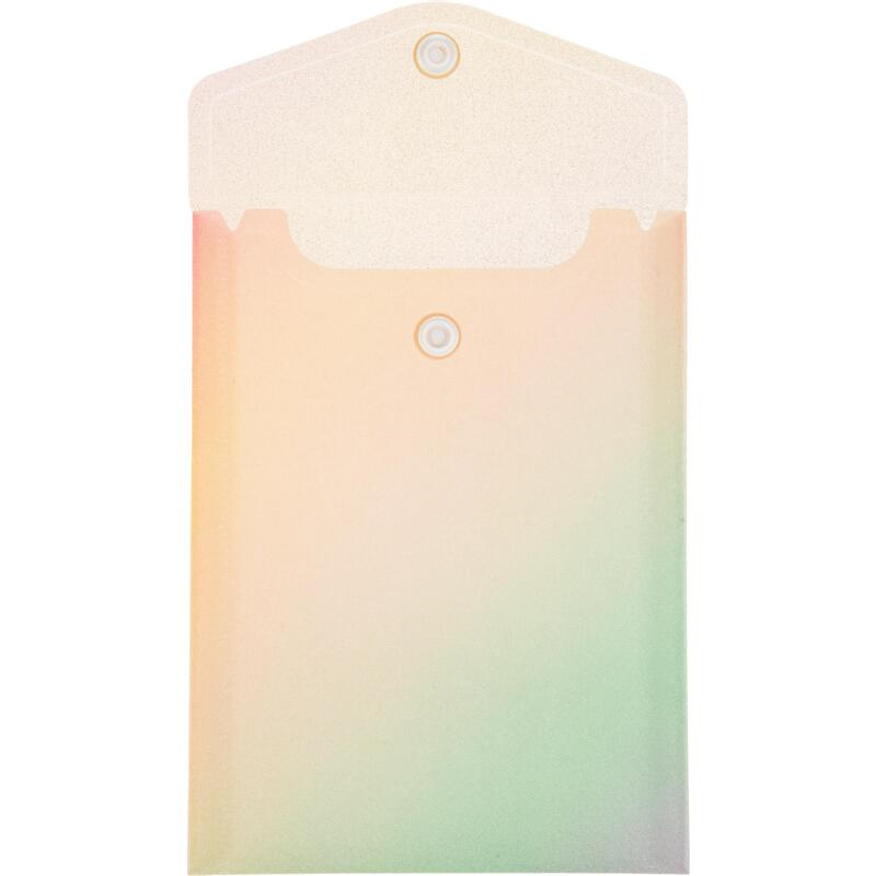 Папка-конверт с кнопкой Attache Selection Rainbow, А6, 180мкм, с рисунком, 3шт/уп