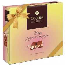 Конфеты шоколадные OZera Вкус радостного утра, с цельным фундуком, 180г