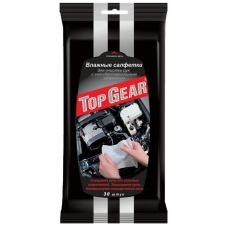 Салфетки влажные для рук от сильных загрязнений Top Gear №30 48040, 30шт/уп.