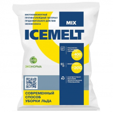 Реагент противогололёдный ICEMELT Mix, до -20°C, соль техническая, мешок 25кг