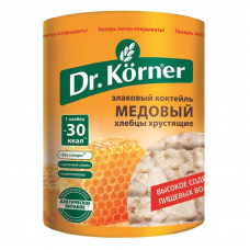 Хлебцы Dr.Korner Злаковый коктейль медовый пшеничные, 100г