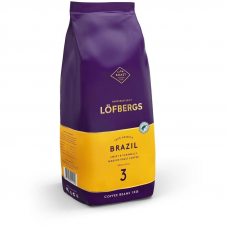 Кофе зерновой Lofbergs Brazil 100% арабика, 1кг, пакет