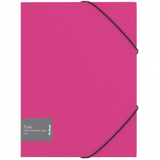Папка на резинках Berlingo Fuze, А4, 600мкм, розовый