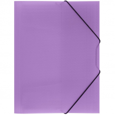 Папка на резинках Стамм Кристалл ММ-30763, А4, 500мкм, фиолетовый