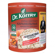 Хлебцы Dr.Korner Карамельные кукурузно-рисовые, 90г