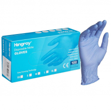 Перчатки одноразовые нитриловые неопудренные Hongray, размер L, 100 шт/уп, фиолетовый