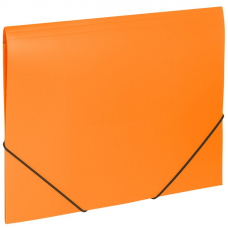 Папка на резинках Brauberg Office, А4, 500мкм, оранжевая