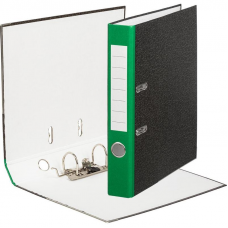 Регистратор картон Attache Economy, 5см, металлическая окантовка, зеленый корешок, мрамор