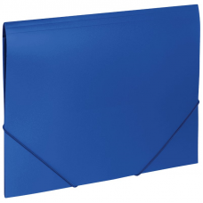 Папка на резинках Brauberg Office, А4, 500мкм, синяя
