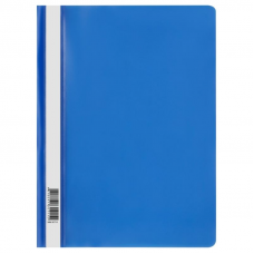 Папка-скоросшиватель с прозрачным верхом Стамм ММ-30711, A4, 120мкм, синий