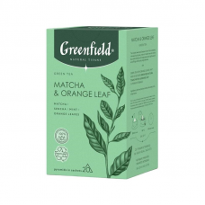 Чай Greenfield Natural Tisane Matcha & Orange Leaf, зеленый, 20 пак.