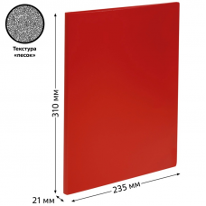 Папка для составления каталогов, Стамм ММ-32211, 60 вкл, 600мкм, красная