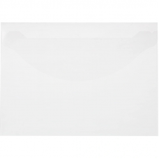 Папка-конверт с клапаном Attache А4, 330x240мм, 180мкм, прозрачный, 10шт/уп