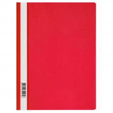 Папка-скоросшиватель с прозрачным верхом Стамм ММ-30707, A4, 120мкм, красный