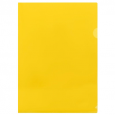 Папка-уголок А4 Стамм ММ-30745, 150мкм, желтый