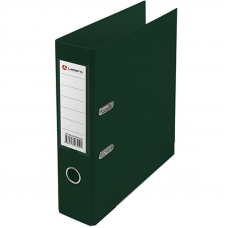Регистратор PVC Lamark AF0900-2GN, 7,5см, двухсторонний, металлическая окантовка, зелёный